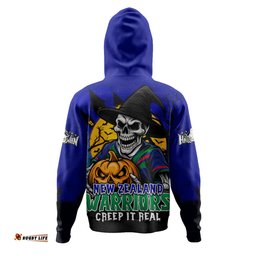 Amazing Aussie New Zealand Warriors Dark Moon Rugby Halloween Battle Edition Hoodie