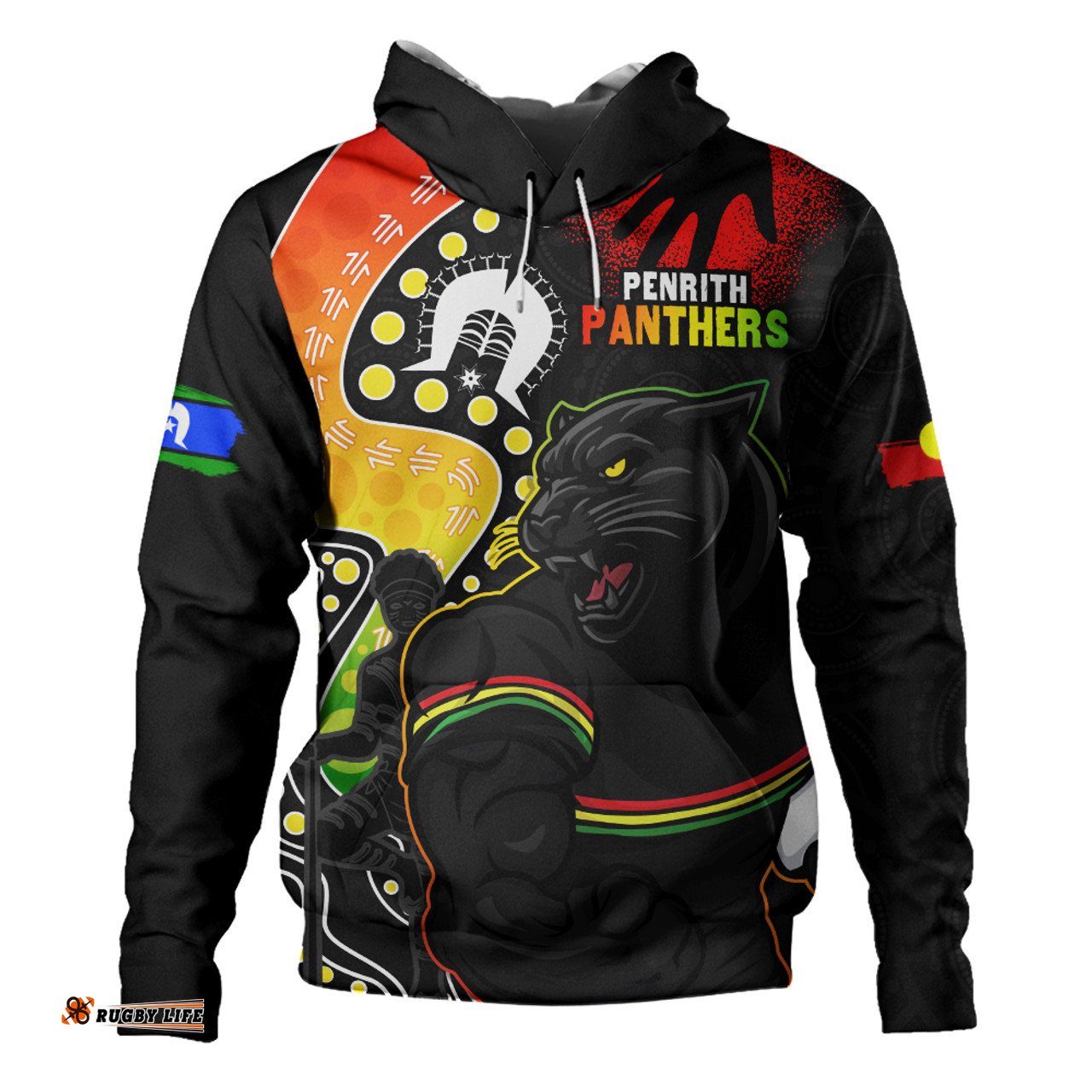 Amazing Aussie Penrith Panthers NAIDOC Indigenous Warrior Spirit Hoodie