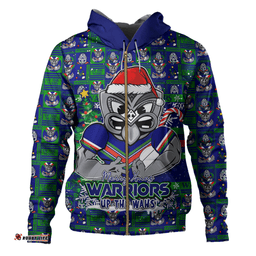 Amazing Aussie New Zealand Warriors Merry Ugly Christmas Comic Style Hoodie