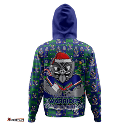 Amazing Aussie New Zealand Warriors Merry Ugly Christmas Comic Style Hoodie