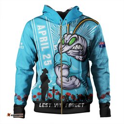 Amazing Aussie New South Wales Blues Anzac Day Lest We Forget Strong Fighting Spirit Hoodie