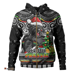 Amazing Aussie Penrith Panthers Aussie Ugly Christmas For Die Hard Fan Supporters Hoodie