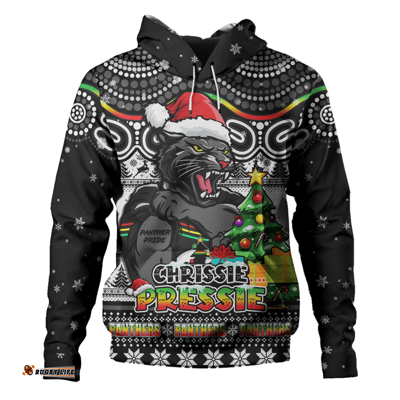 Amazing Aussie Penrith Panthers Aussie Ugly Christmas For Die Hard Fan Supporters Hoodie