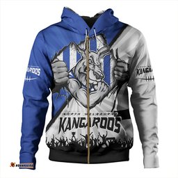Amazing Aussie North Melbourne Breaking Through Fan Design Hoodie