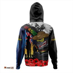 Amazing Aussie Penrith Panthers United In Spirit Anzac Day Tribute Hoodie