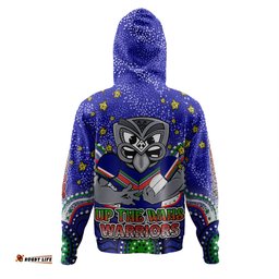 Amazing Aussie New Zealand Warriors Custom Custom With Aboriginal Inspired Style Of Dot Painting Patterns Hoodie