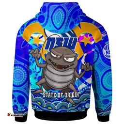 Amazing Aussie Cockroaches Custom Naidoc Week and Torres Strait Aboriginal Inspired Flag Hoodie