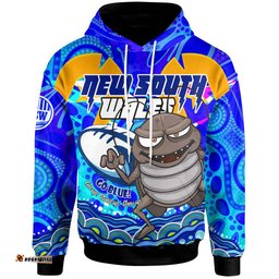 Amazing Aussie Cockroaches Custom Naidoc Week and Torres Strait Aboriginal Inspired Flag Hoodie