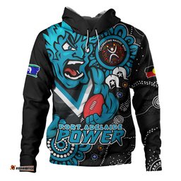 Amazing Aussie Port Adelaide Power Through Generations NAIDOC Edition Hoodie