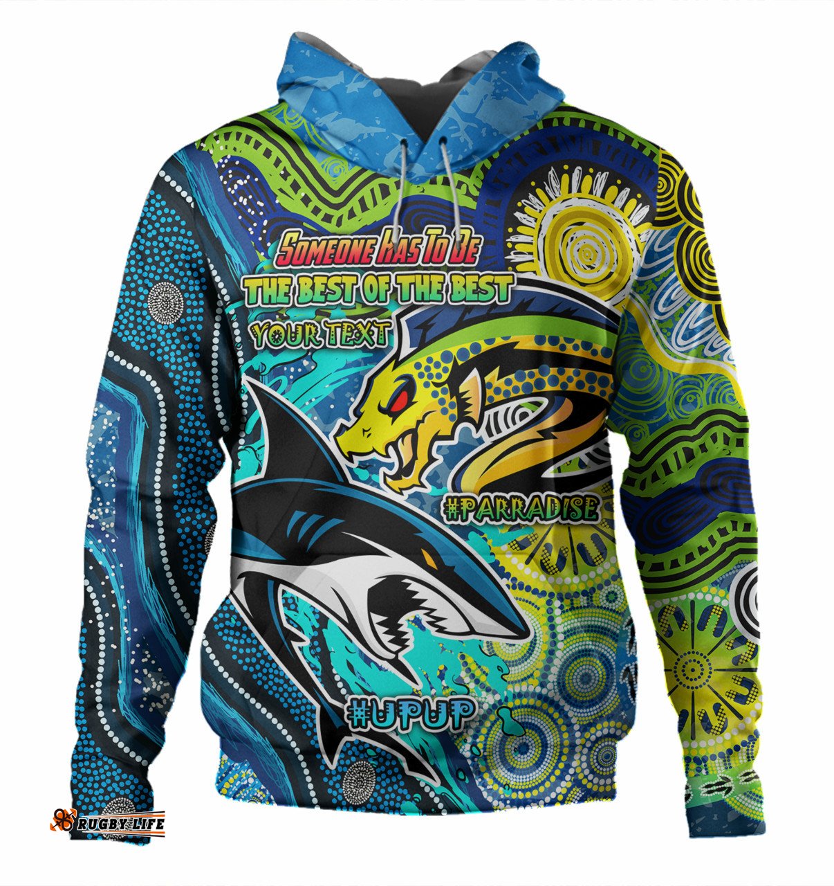 Amazing Aussie Parramatta Eels Vs Sharkies Custom The Best of The Best Hoodie