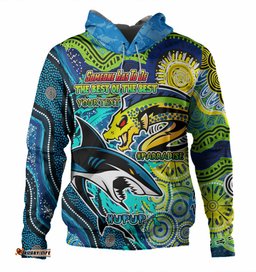 Amazing Aussie Parramatta Eels Vs Sharkies Custom The Best of The Best Hoodie