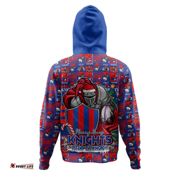 Amazing Aussie Newcastle Knights Merry Ugly Christmas Comic Style Hoodie