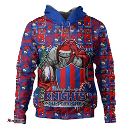Amazing Aussie Newcastle Knights Merry Ugly Christmas Comic Style Hoodie