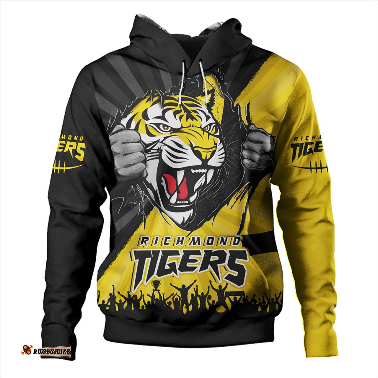 Amazing Aussie Richmond Breaking Through Fan Design Hoodie