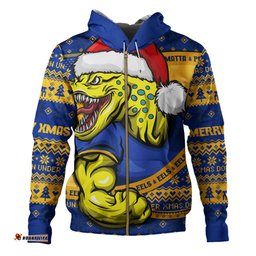 Amazing Aussie Parramatta Eels Ugly Knit Style For Christmas Game Fans Hoodie