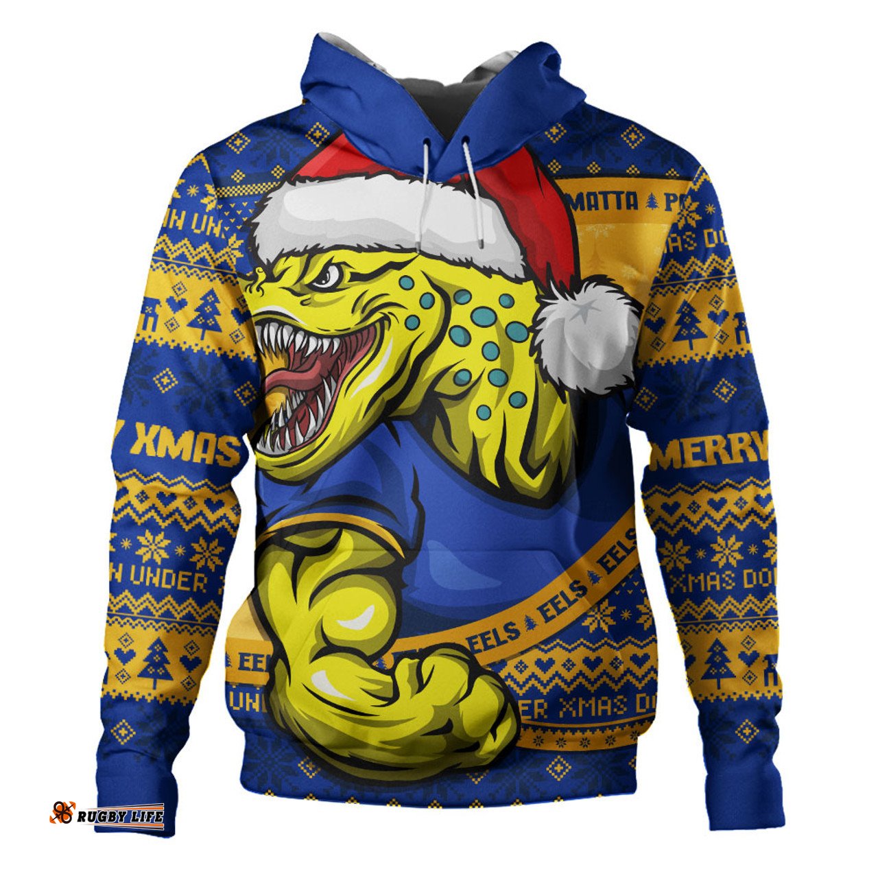 Amazing Aussie Parramatta Eels Ugly Knit Style For Christmas Game Fans Hoodie
