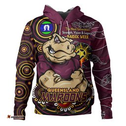 Amazing Aussie Queensland Maroons Spirit Of NAIDOC Series Hoodie