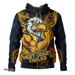 Amazing Aussie West Coast Eagles Spirit Warriors Of The Game Hoodie