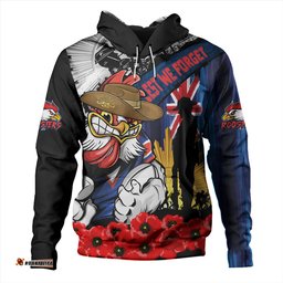 Amazing Aussie Sydney Roosters United In Spirit Anzac Day Tribute Hoodie