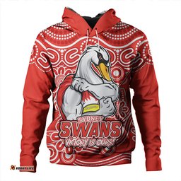 Amazing Aussie Sydney Swans Aboriginal Inspired Tough Fan Football For Life Hoodie