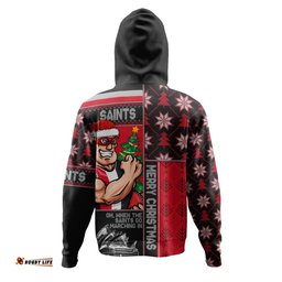 Amazing Aussie St Kilda Merry Christmas Knit Style Festive Spirit Hoodie