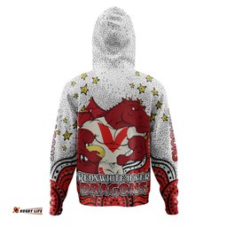Amazing Aussie St. George Illawarra Dragons Custom Custom With Aboriginal Inspired Style Of Dot Painting Patterns Hoodie