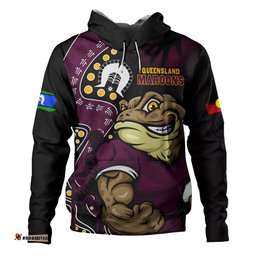 Amazing Aussie Queensland Maroons NAIDOC Indigenous Warrior Spirit Hoodie