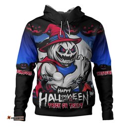 Amazing Aussie Western Bulldogs Dark Pumpkin Halloween Spirit Hoodie