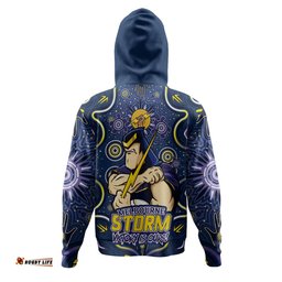 Amazing Aussie Melbourne Storm Aboriginal Pattern Inspired Victory Is Ours Hoodie