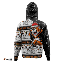 Amazing Aussie Wests Tigers Merry Christmas Our Beloved Team Scratch Style Hoodie