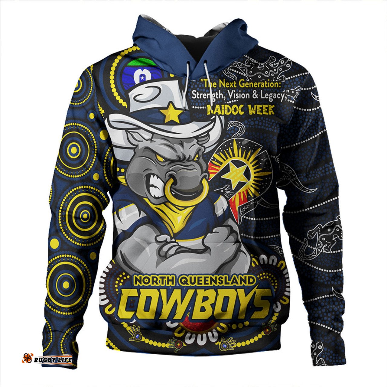 Amazing Aussie North Queensland Cowboys Spirit Of NAIDOC Series Hoodie