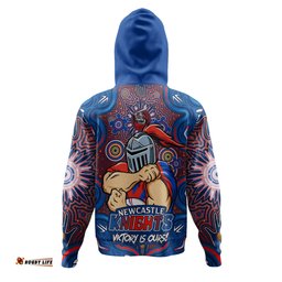 Amazing Aussie Newcastle Knights Aboriginal Pattern Inspired Victory Is Ours Hoodie