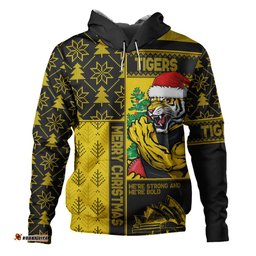 Amazing Aussie Richmond Merry Christmas Knit Style Festive Spirit Hoodie