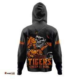 Amazing Aussie Wests Tigers Dark Moon Rugby Halloween Battle Edition Hoodie