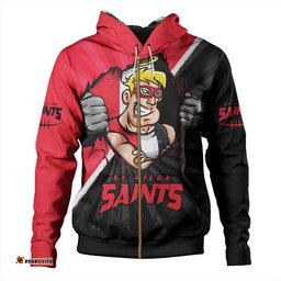 Amazing Aussie St Kilda Breaking Through Fan Design Hoodie