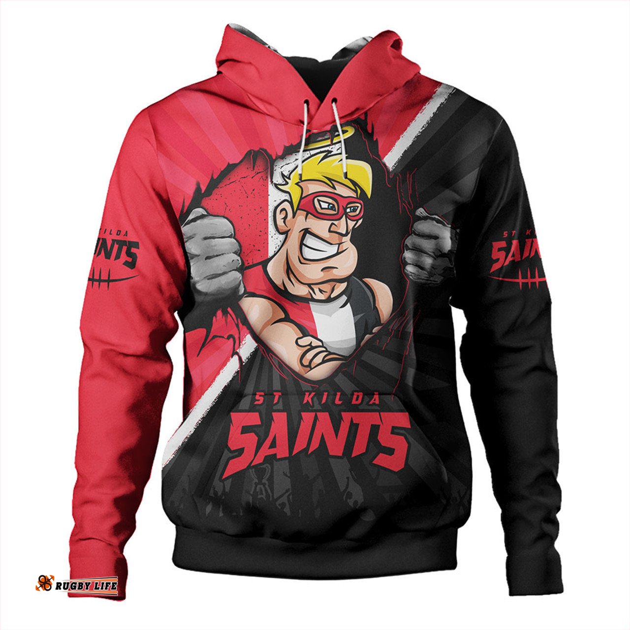 Amazing Aussie St Kilda Breaking Through Fan Design Hoodie