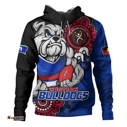 Amazing Aussie Western Bulldogs Power Through Generations NAIDOC Edition Hoodie