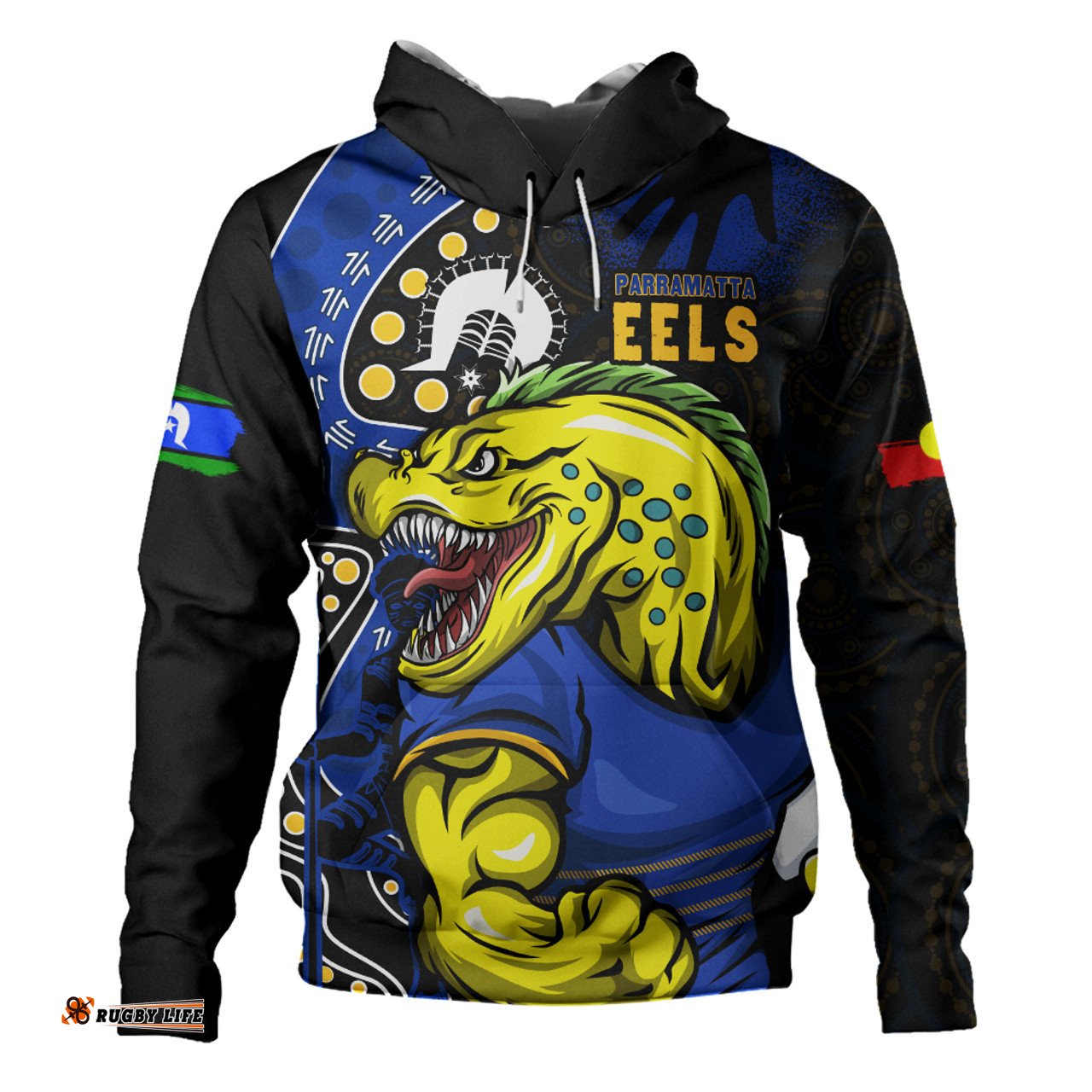 Amazing Aussie Parramatta Eels NAIDOC Indigenous Warrior Spirit Hoodie