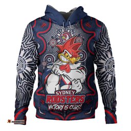 Amazing Aussie Sydney Roosters Aboriginal Pattern Inspired Victory Is Ours Hoodie