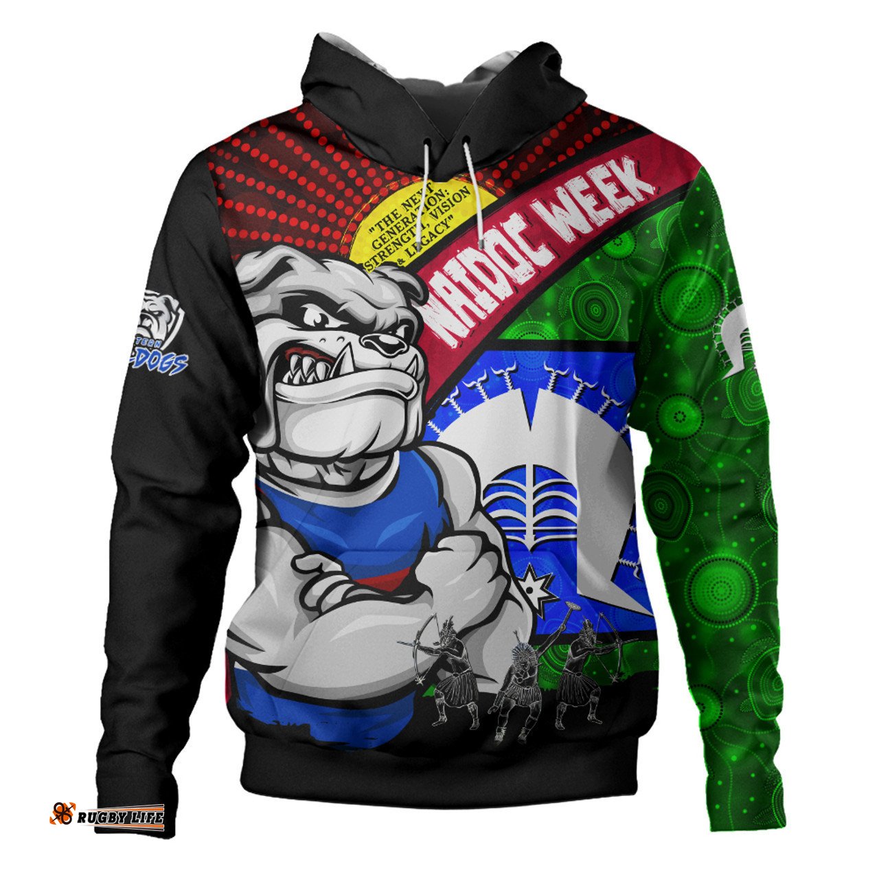 Amazing Aussie Western Bulldogs NAIDOC Week Pride Edition Hoodie