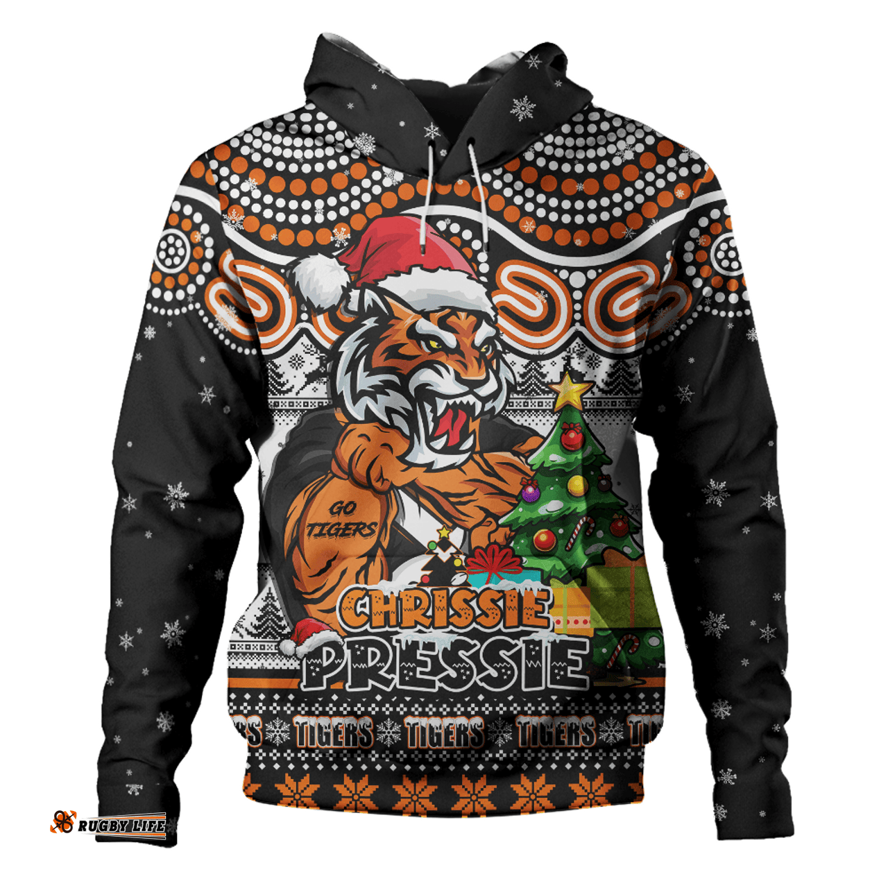 Amazing Aussie Wests Tigers Aussie Ugly Christmas For Die Hard Fan Supporters Hoodie