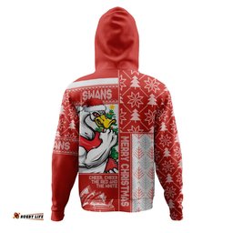Amazing Aussie Sydney Swans Merry Christmas Knit Style Festive Spirit Hoodie