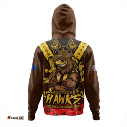 Amazing Aussie Hawthorn Ripped Legacy Of The Game The ANZAC Spirit Lives On Hoodie