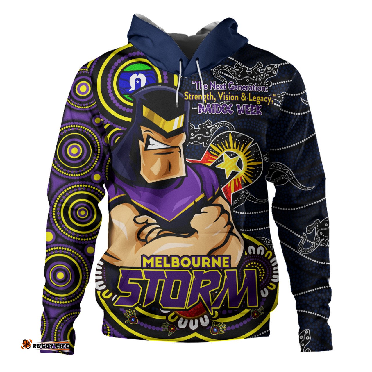 Amazing Aussie Melbourne Storm Spirit Of NAIDOC Series Hoodie