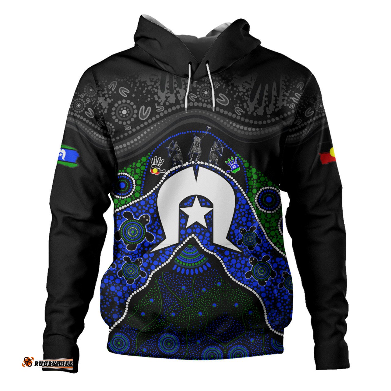 Amazing Aussie Indigenous Australian Aboriginal Torres Warrior Legacy NAIDOC Journey Hoodie