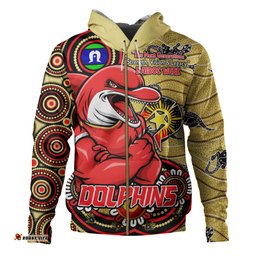 Amazing Aussie Redcliffe Dolphins Spirit Of NAIDOC Series Hoodie