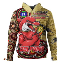 Amazing Aussie Redcliffe Dolphins Spirit Of NAIDOC Series Hoodie