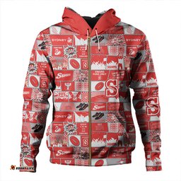 Amazing Aussie Sydney Swans Legacy Of The Pride Comic Style Hoodie