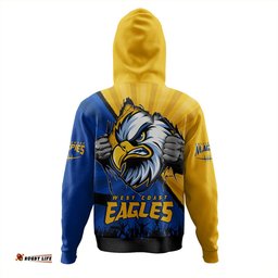 Amazing Aussie West Coast Eagles Breaking Through Fan Design Hoodie