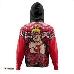 Amazing Aussie St Kilda Aboriginal Inspired Tough Fan Football For Life Hoodie